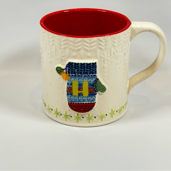 Anthropologie Other - Anthropologie Coffee Tea Mug Bundled Up Monogram Letter H